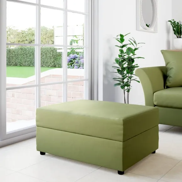 Rectangle Opulent Velvet Storage Footstool 1