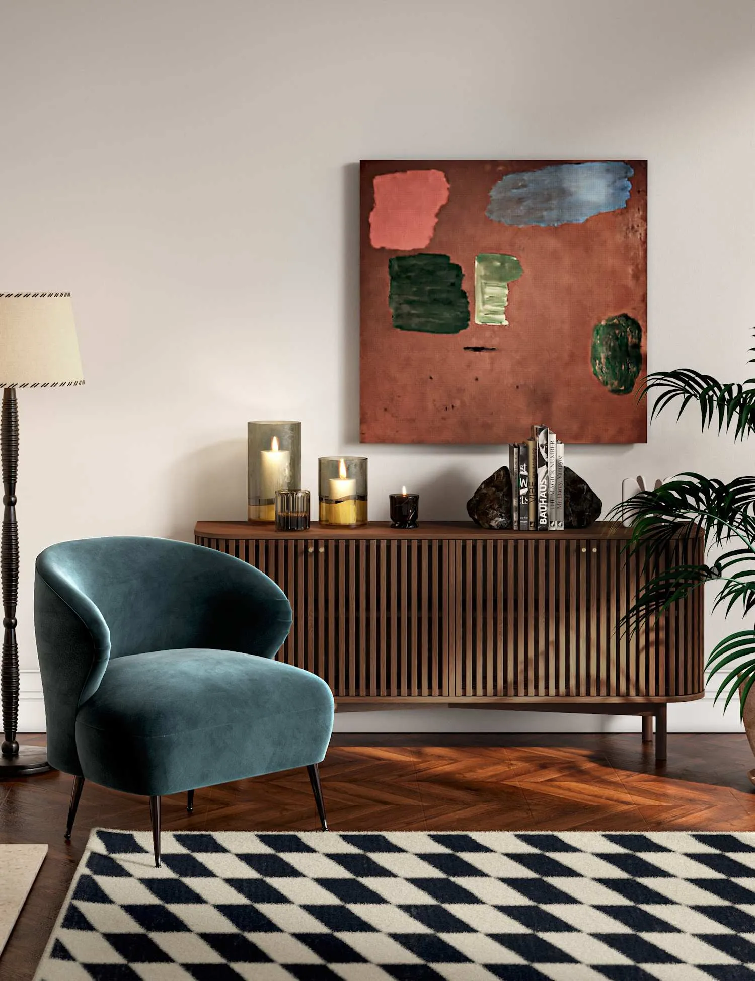 Corndell Soho Large 4 Door Sideboard Brown