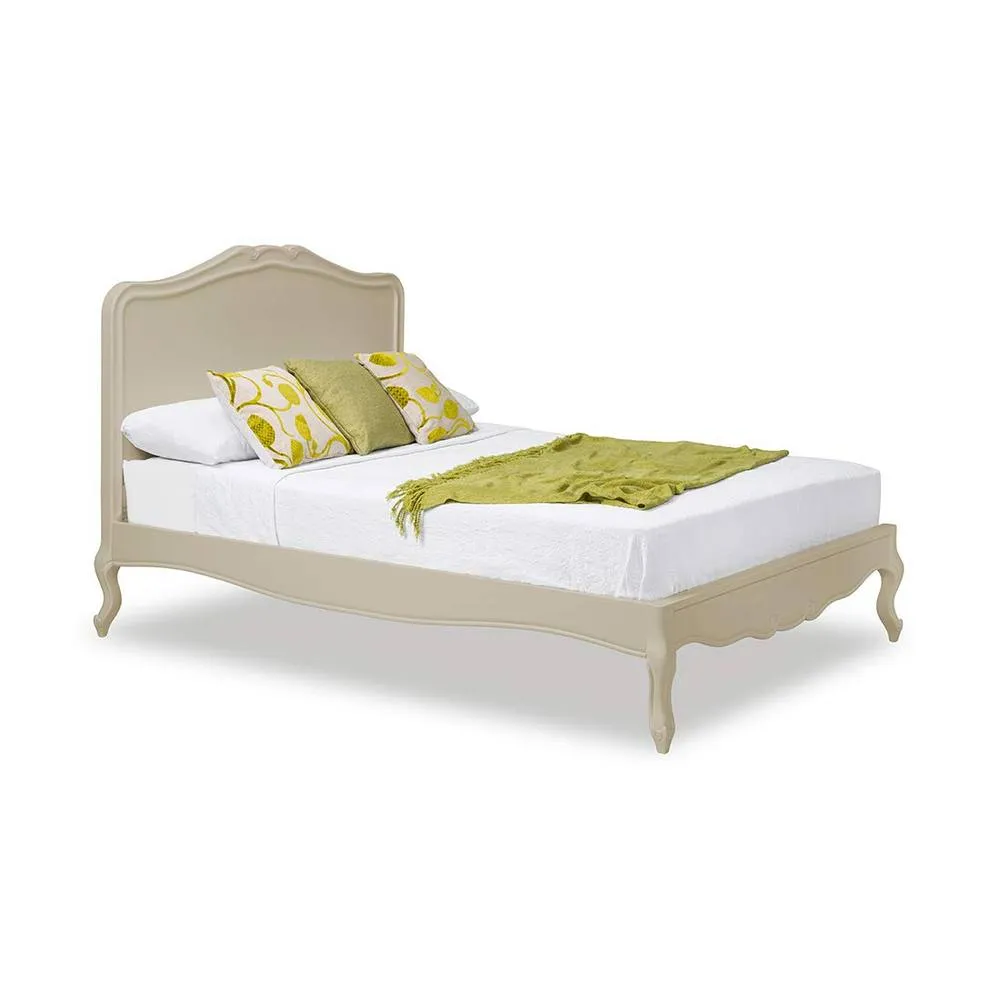 Statement Furniture Juliette French Style 4ft6 Double Bed with Wooden Headboard in Ivory 2