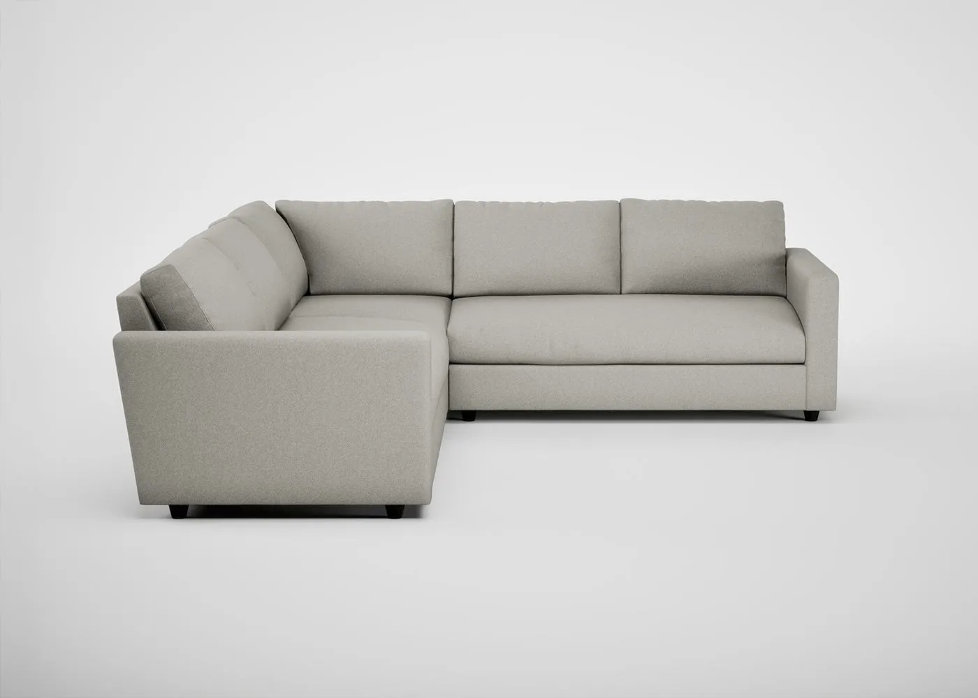 Heal's Nimbus II Large Corner Sofa Melton Wool Limestone 1