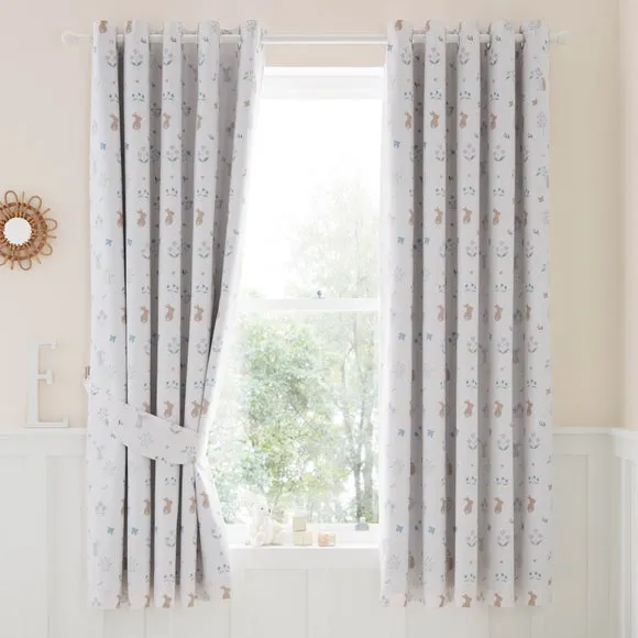 Soft Bunnies Blackout Eyelet Curtains 2