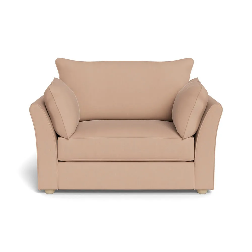 Heal's Tailor Loveseat Capelo Linen-Cotton Rosedale Natural Feet