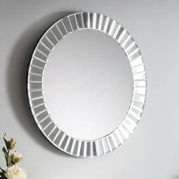 Sonata Bevelled Edge Round Wall Mirror