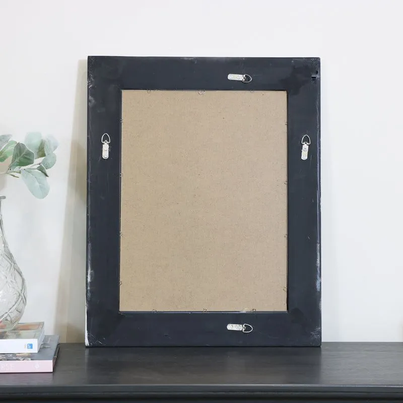 Melody Maison Ornate Silver Wall Mirror With Bevelled Glass 52cm X 42cm in Metallic Silver 5