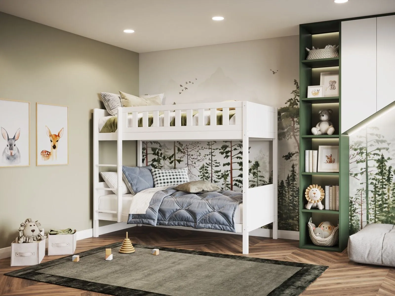Flair Bea Bunk Bed in White