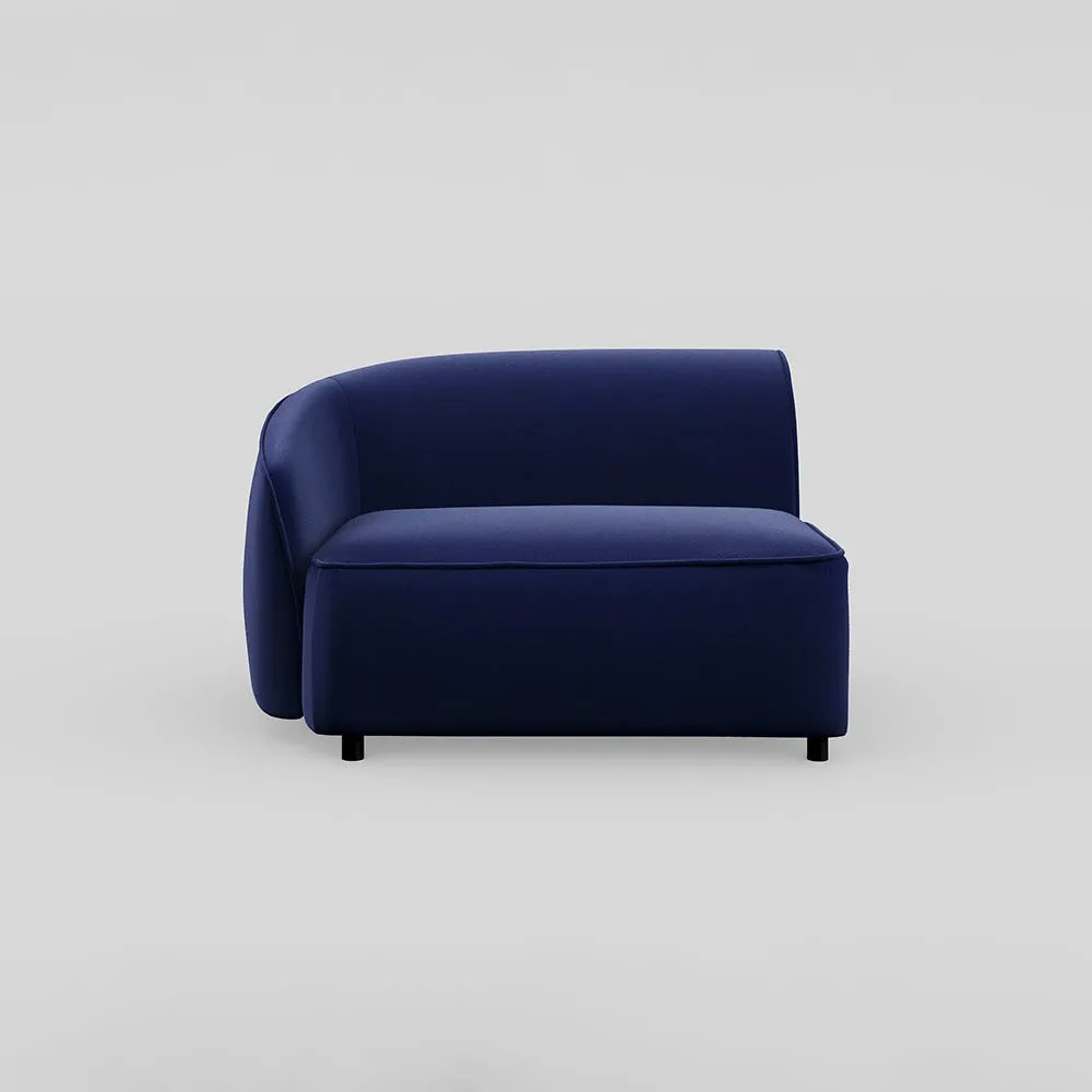 Heal's Aurelie Corner Module LHF Smart Luxe Velvet Midnight 1