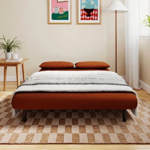 Phoebe Velvet Small Double 2 Seater Sofa Bed 2