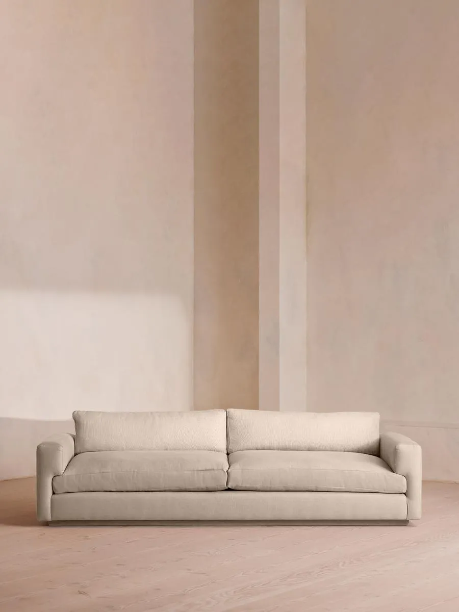 Mossley Four Seater Sofa, Linen, Bisque