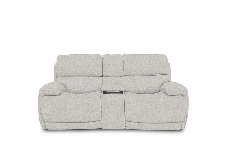 Rocco 2 Seater Fabric Power Rocker Sofa with Cup Holders and Headrests - Mink