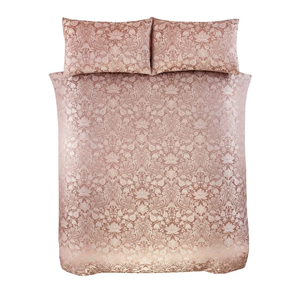 Rapport Home Damask Rose Luxury Duvet Cover Set with Pillowcase 3