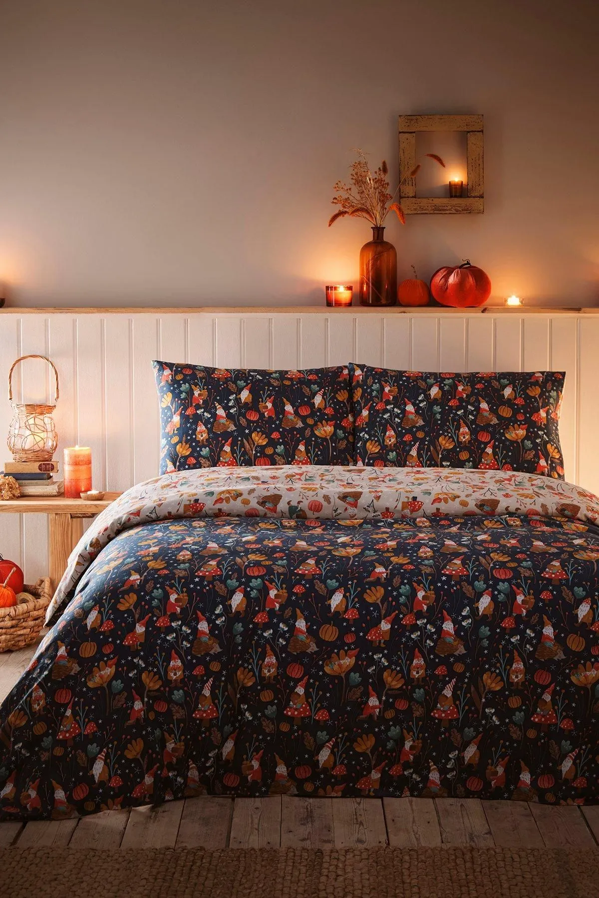 Fusion 'Gonks & Friends' Peach Finish Duvet Cover Set in Natural 3