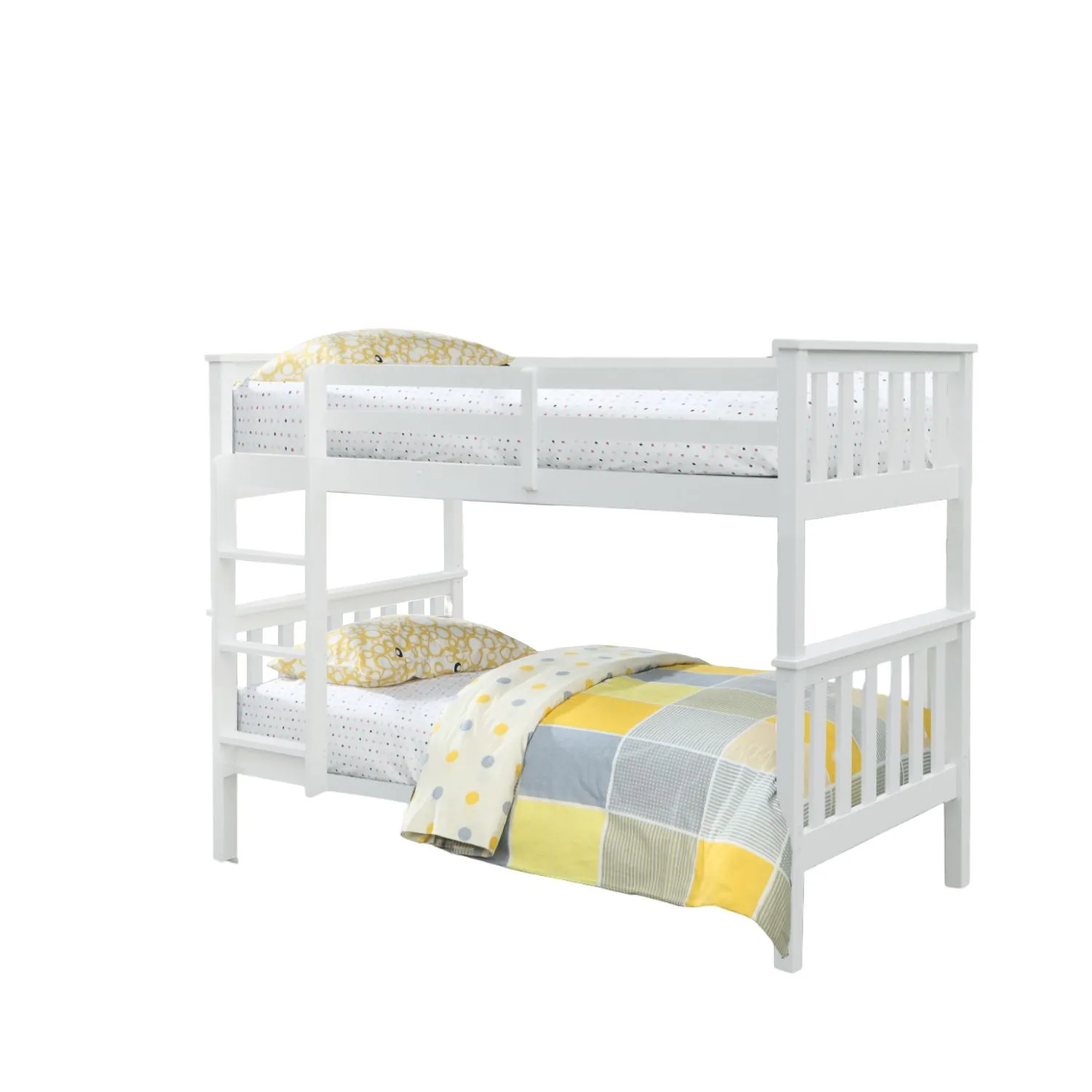 Comfy Living Ltd Premium 3ft Wooden Bunkbed In Various Colours in White 2