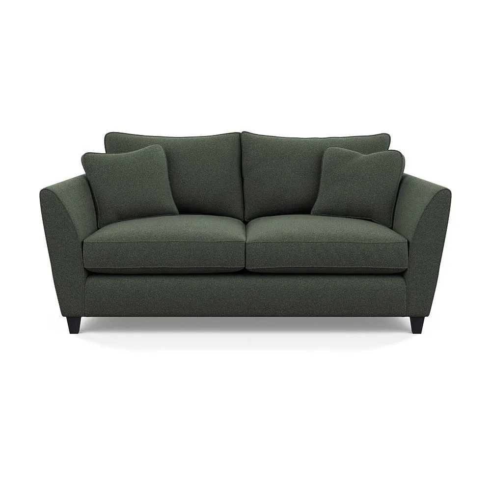 Heal's Torino 3 Seater Sofa Boucle Fern Black Feet 1