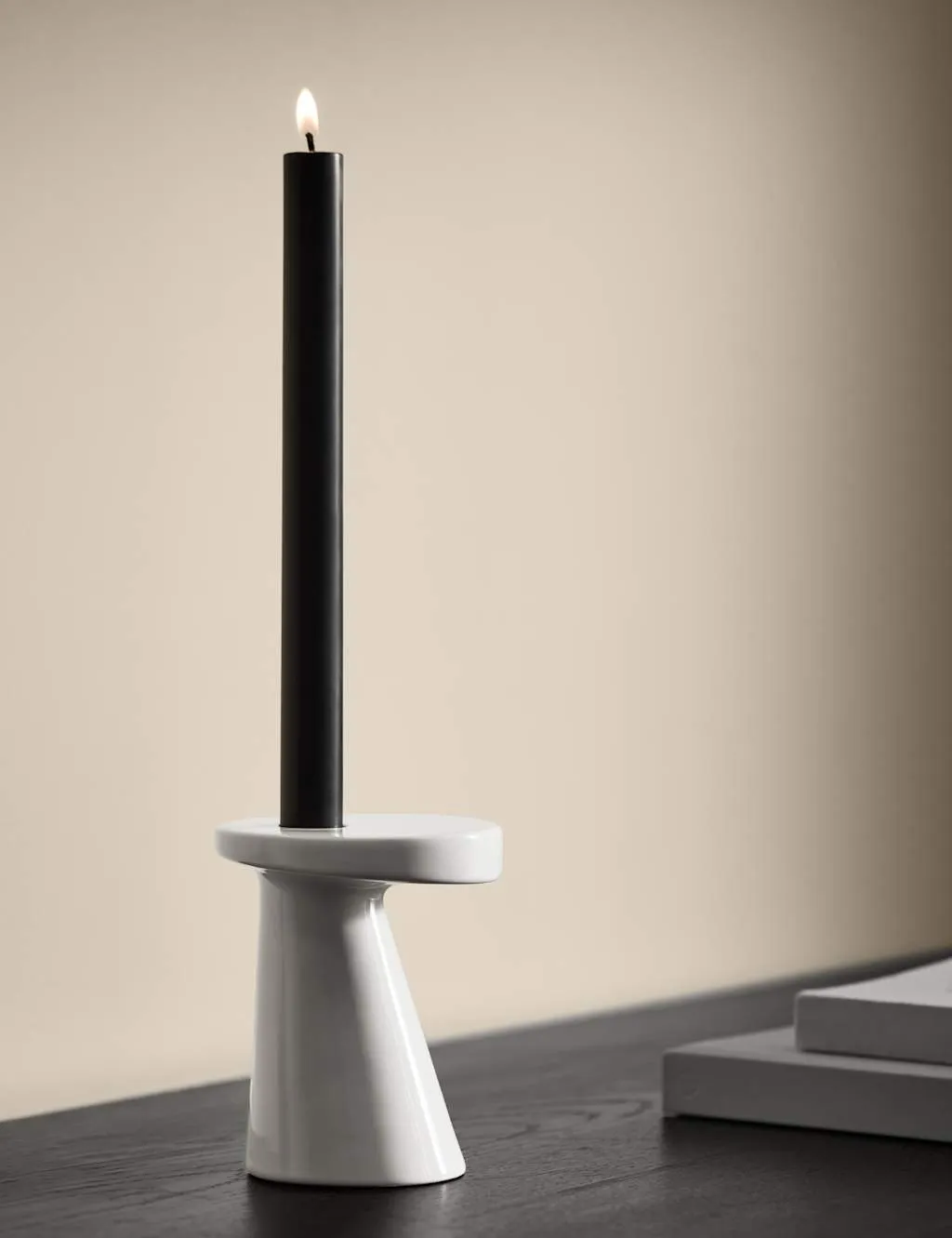 M&S X Kelly Hoppen Set of 4 Dinner Candles Black