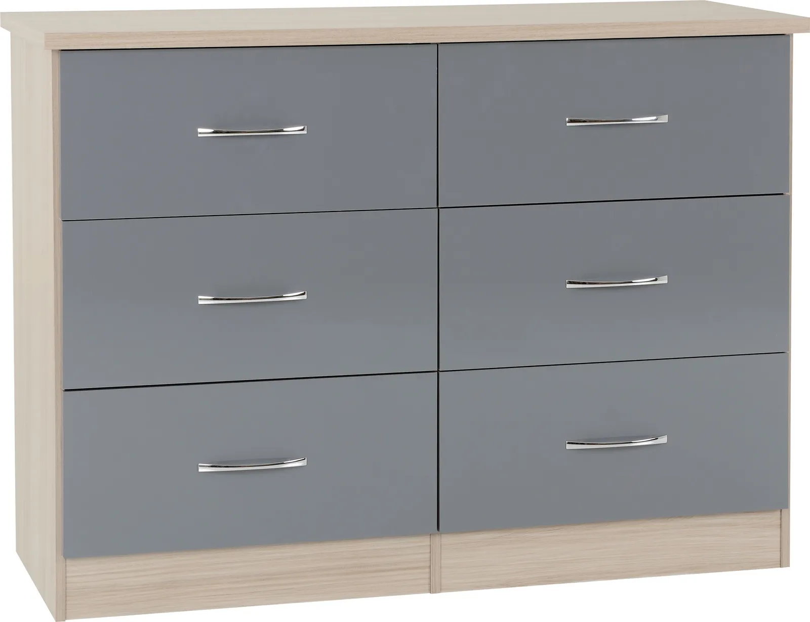 Seconique Nevada 6 Drawer Chest in Grey 2