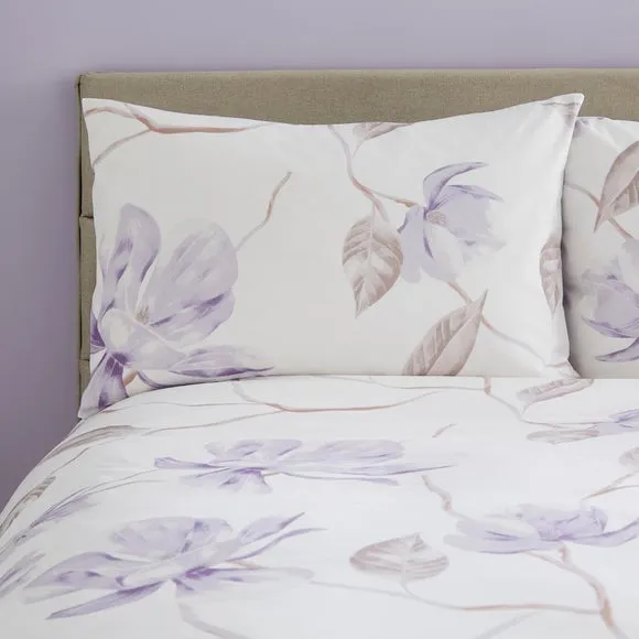 Lois Floral 144 Thread Count Reversible Duvet Cover & Pillowcase Set 2