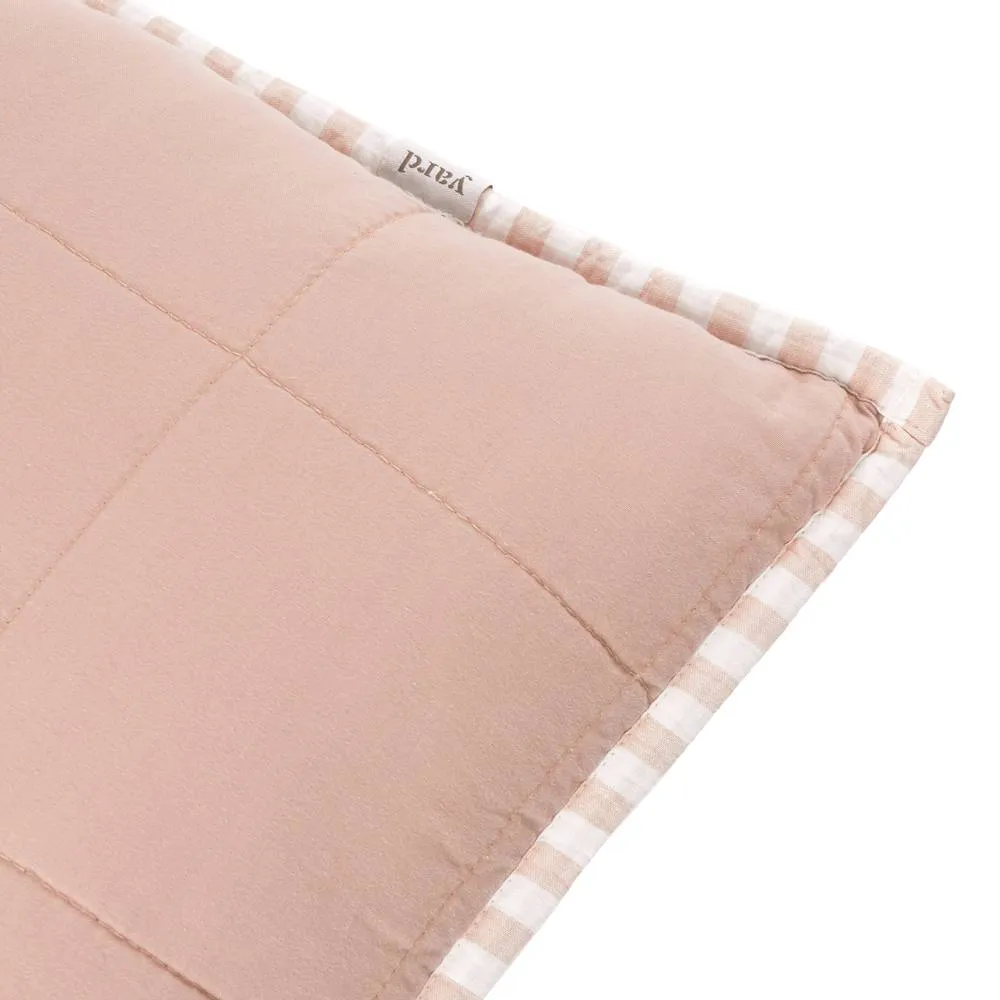 Yard Hebden Striped 100% Cotton Cushion in Pink 6