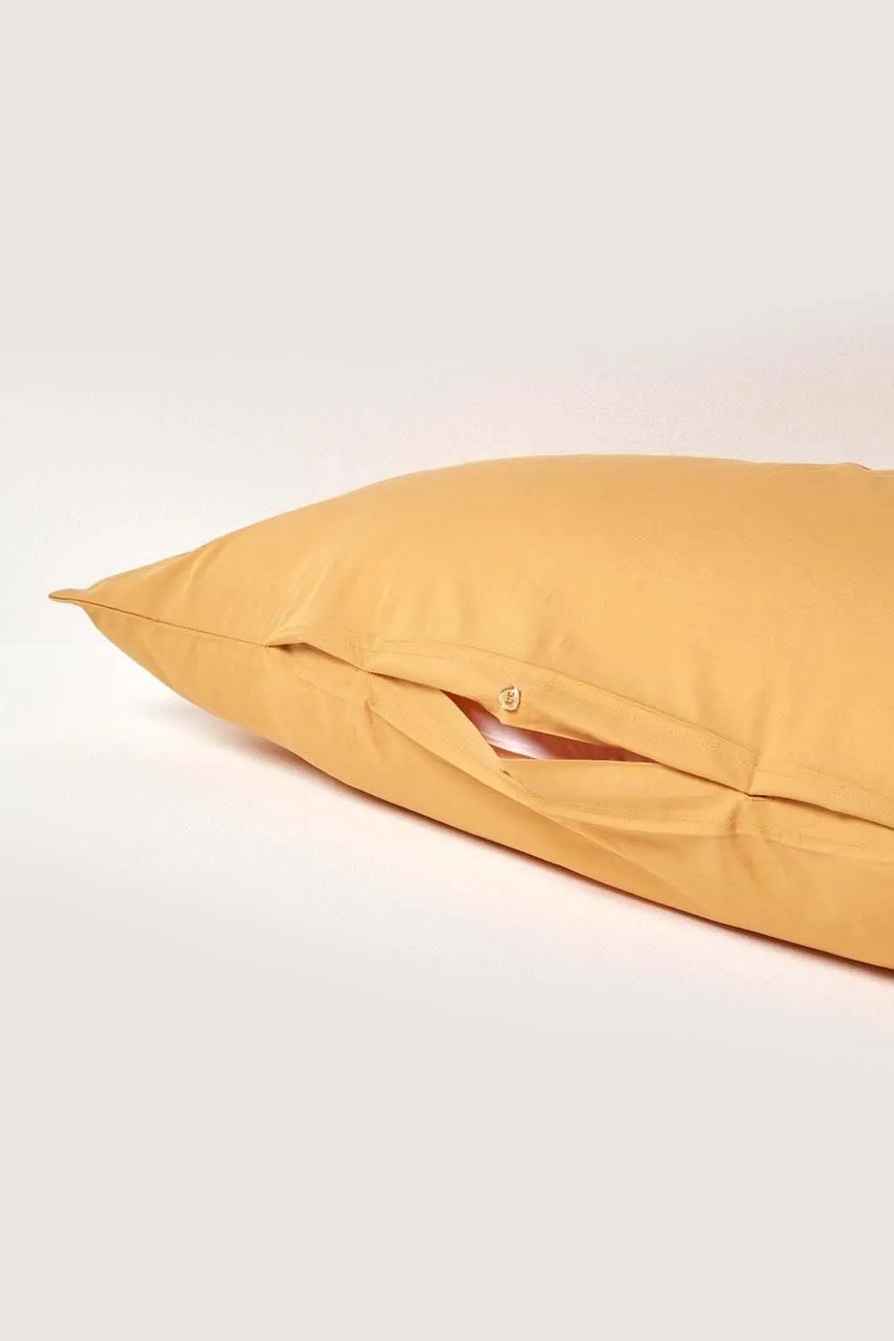 Homescapes Egyptian Cotton V Shaped Pillowcase 200 TC in Mustard 4