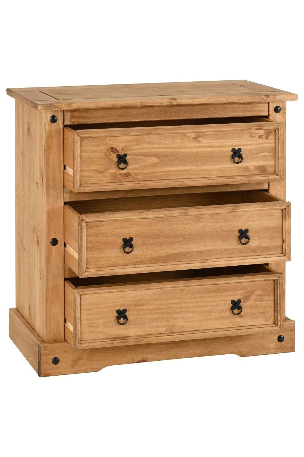 Seconique Corona 3 Drawer Chest in Natural 3