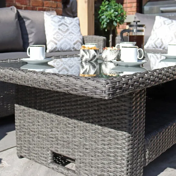 Paris 7 Seater Deluxe Outdoor Sofa and Dining Set 5
