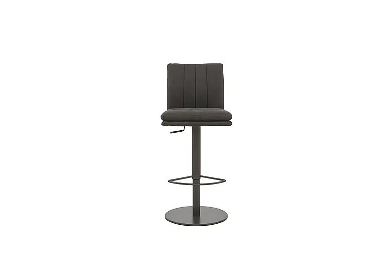 Moon Fabric Rise and Swivel Bar Stool