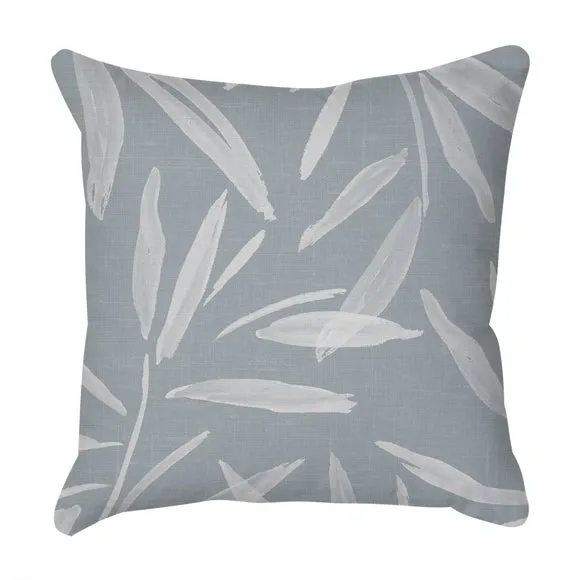 Global Painterly Leaves Square Cushion 3