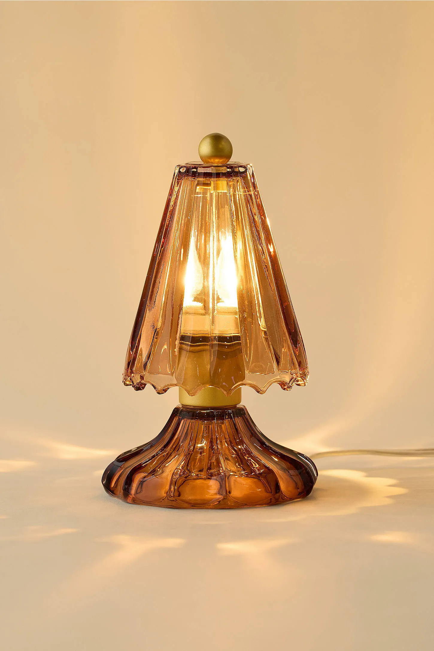 Eve Brown Glass Table Lamp - Brown ALL 4