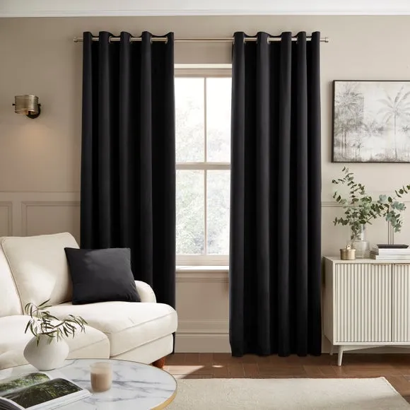 Luxe Velour Eyelet Curtains (Blackout Available) 2