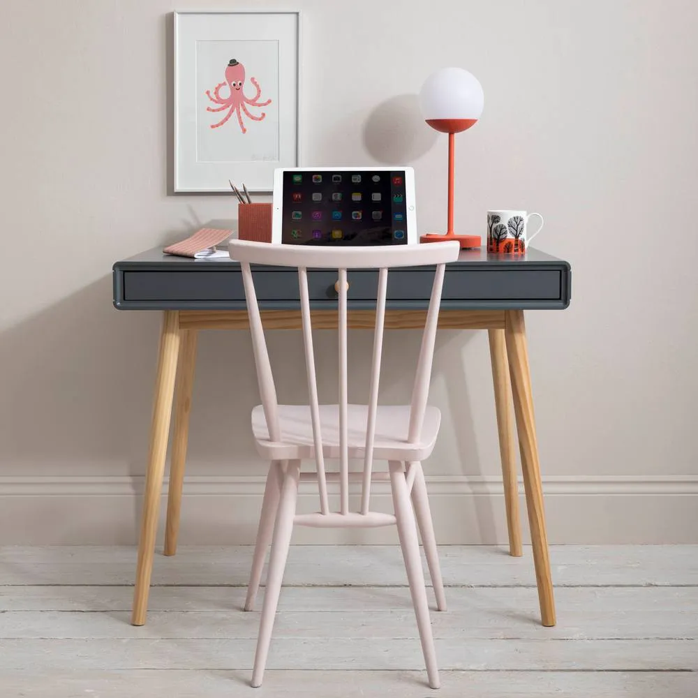 Nöa and Nani Frank Desk in Dark Grey and Natural Pine 3