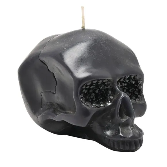 Black Skull Candle 2
