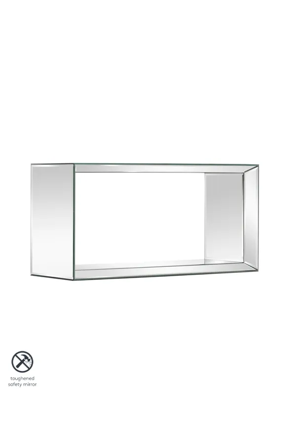 Uno - Mirrored Rectangular Wall Shelf