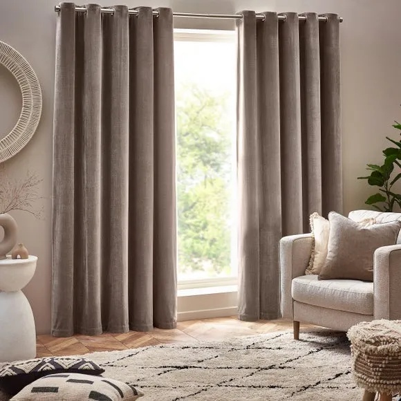 Yard Chenille Eyelet Curtains 2