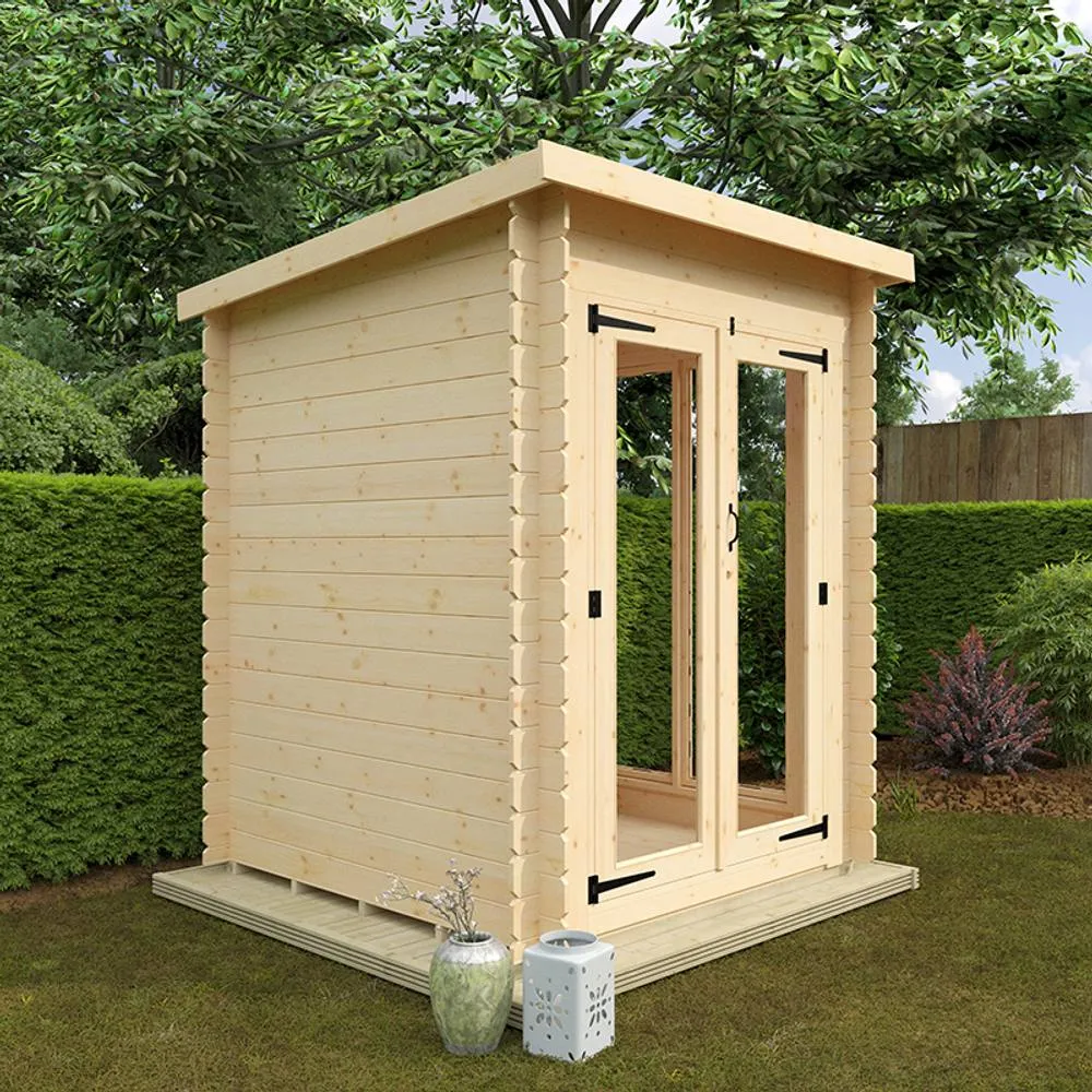 Buttercup Farm 6x6 Astoria 19mm Flex - L175 x W175 x H217 cm in Natural 4