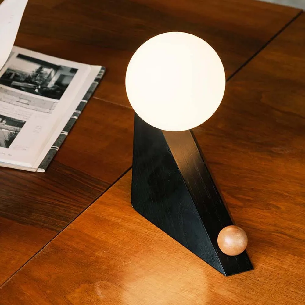 Ed Heritage Tilt LED Portable Table Lamp Burnt Orange Ash 4