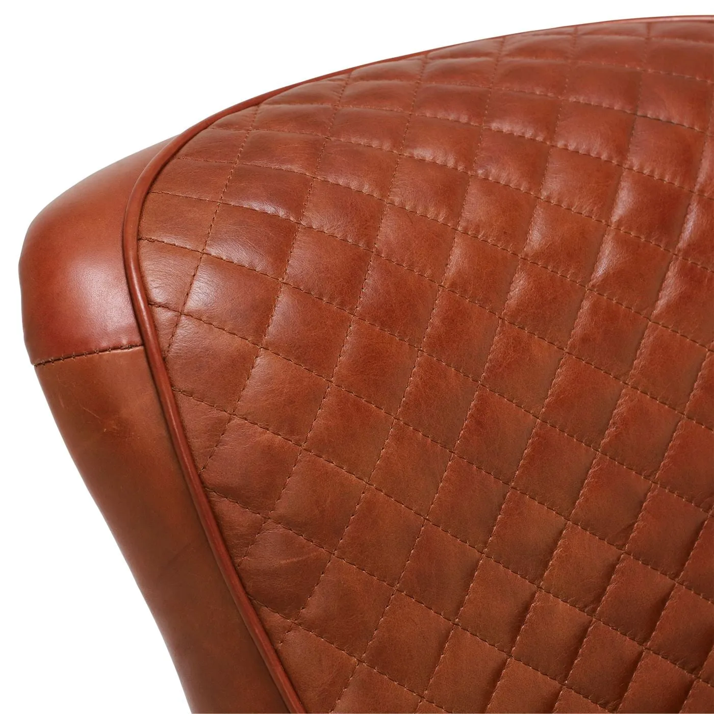 Timothy Oulton Side Saddle Dining Chair With Arms, Red Leather | Barker & Stonehouse 3