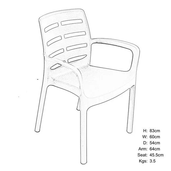 Trabella Roma 4 Seat Dining Set 6