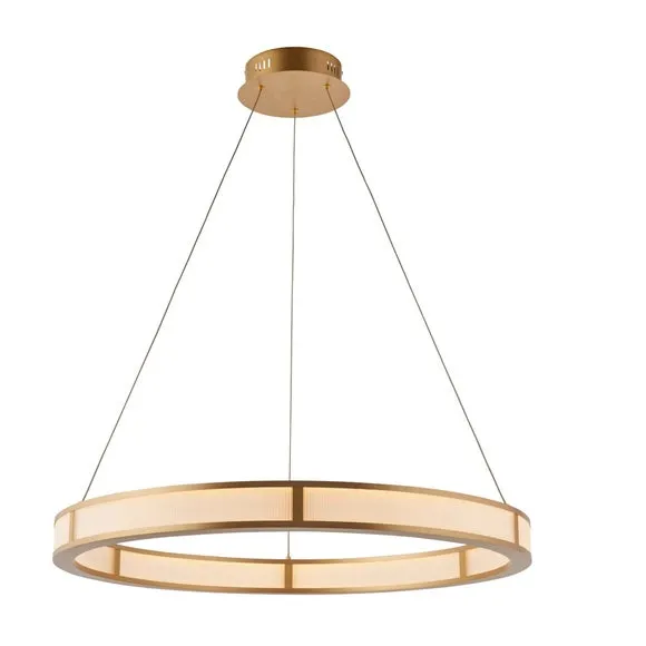 Vogue Flores Ribbed Adjustable LED Pendant Light 4