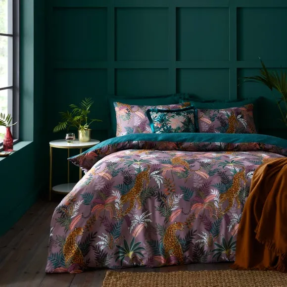 Nala Jungle Sateen Duvet Cover & Pillowcase Set 1