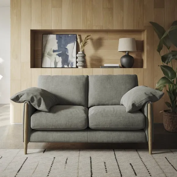 Hector Tonal Plush Chenille 2 Seater Sofa 1