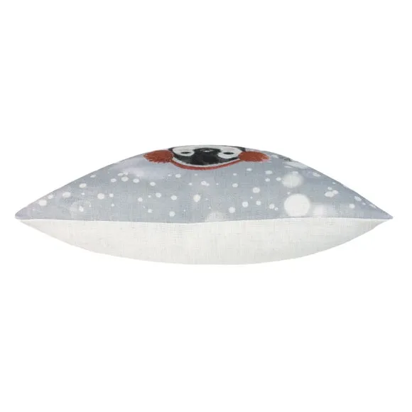Evans Lichfield Snowy Penguin Square Cushion 3