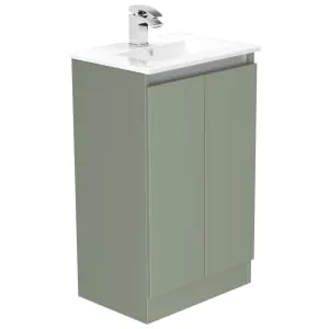 Newland Sage Green Slimline Basin Floorstanding Unit - 500mm