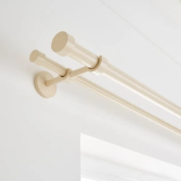 Trinity Double Layer Extendable Metal Curtain Pole