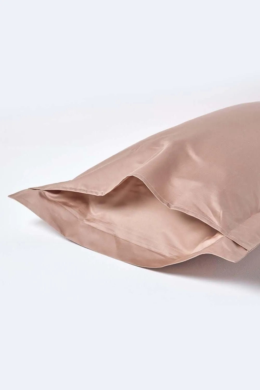 Homescapes Egyptian Cotton Oxford Pillowcase 1000 TC in Beige 3