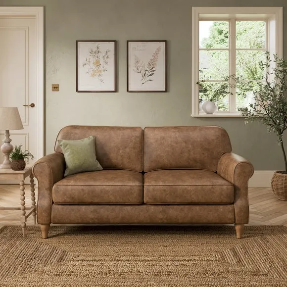 Millie Soft Faux Leather 2 Seater Sofa