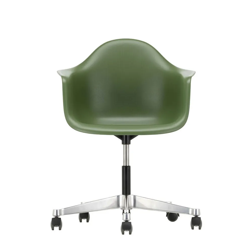 Vitra Eames PACC Armchair New Height Forest Alumimium Base Hard Floor Castors 3