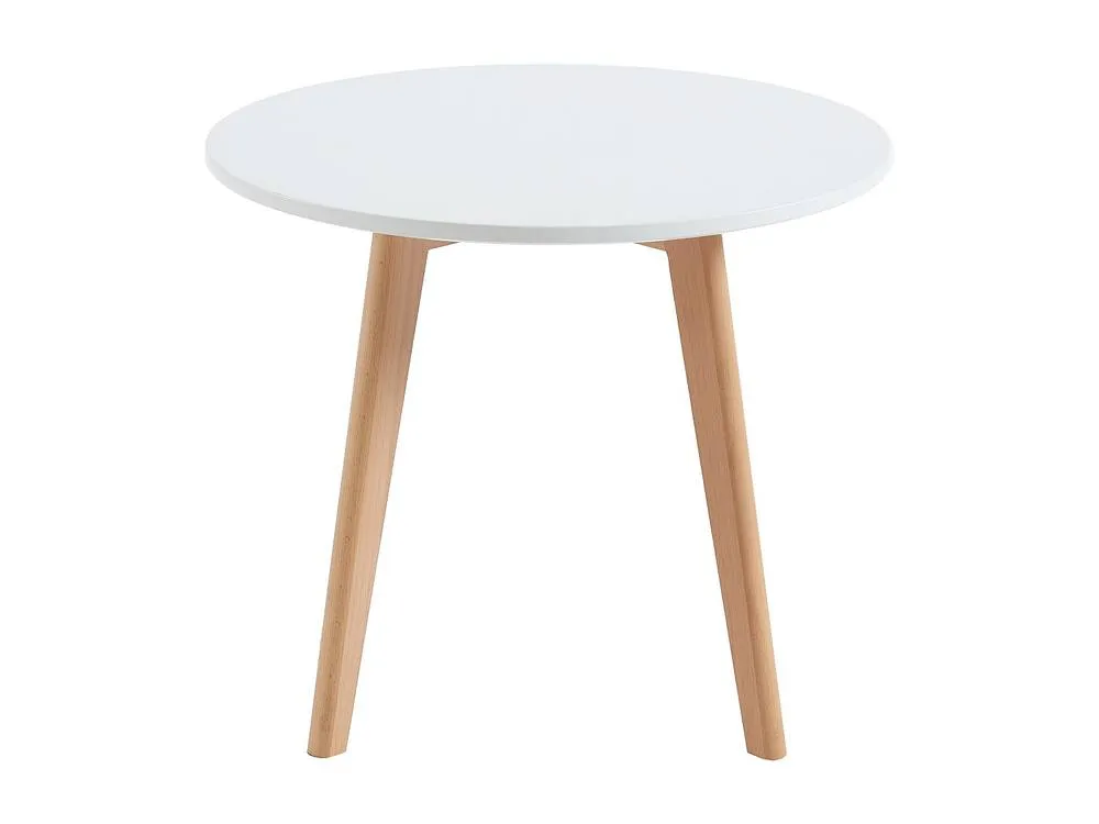 Vente-unique Children's Table In MDF & Beech Wood - White & Natural - LOULOUNE in Light Oak 2