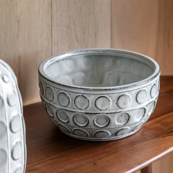 Cedar & Sage Kusama Dotted Ceramic Bowl