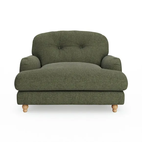 Martha Chenille Soft Texture Snuggle Chair 2