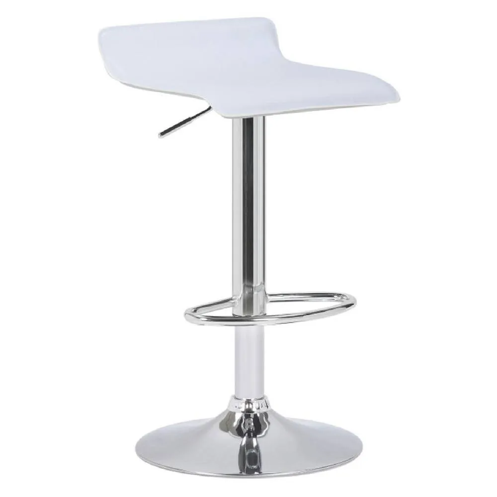 netfurniture Tempy breakfast bar stool white padded seat height adjustable