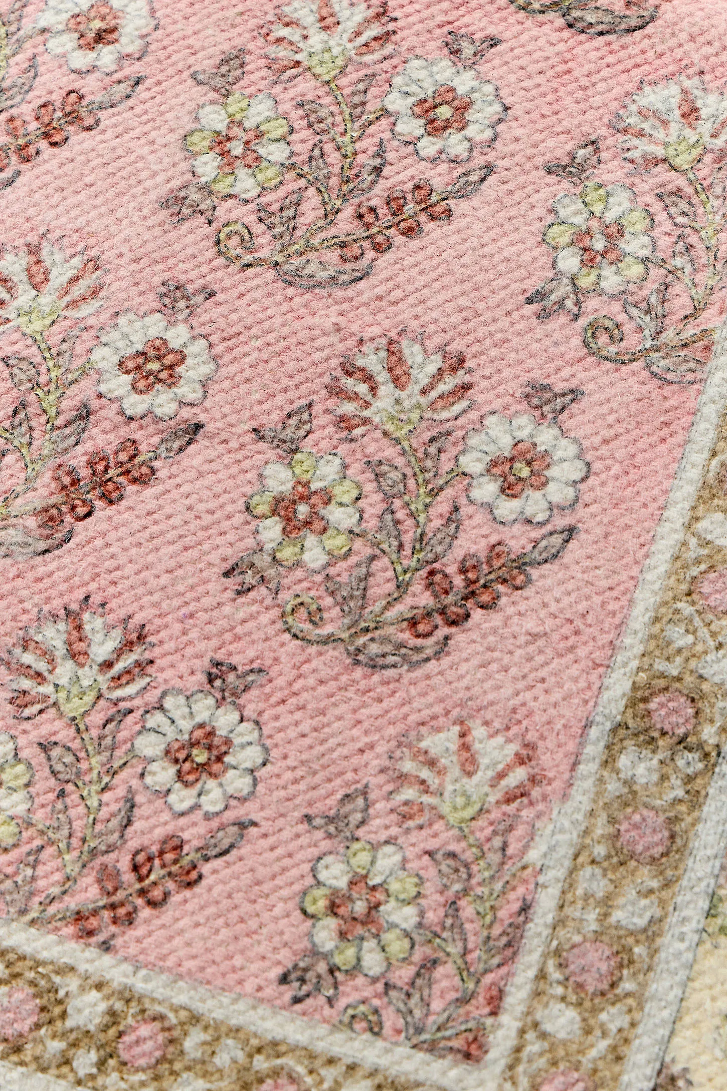 Pink Block Reversible 2x3ft / 60x90cm Rug - Pink 3